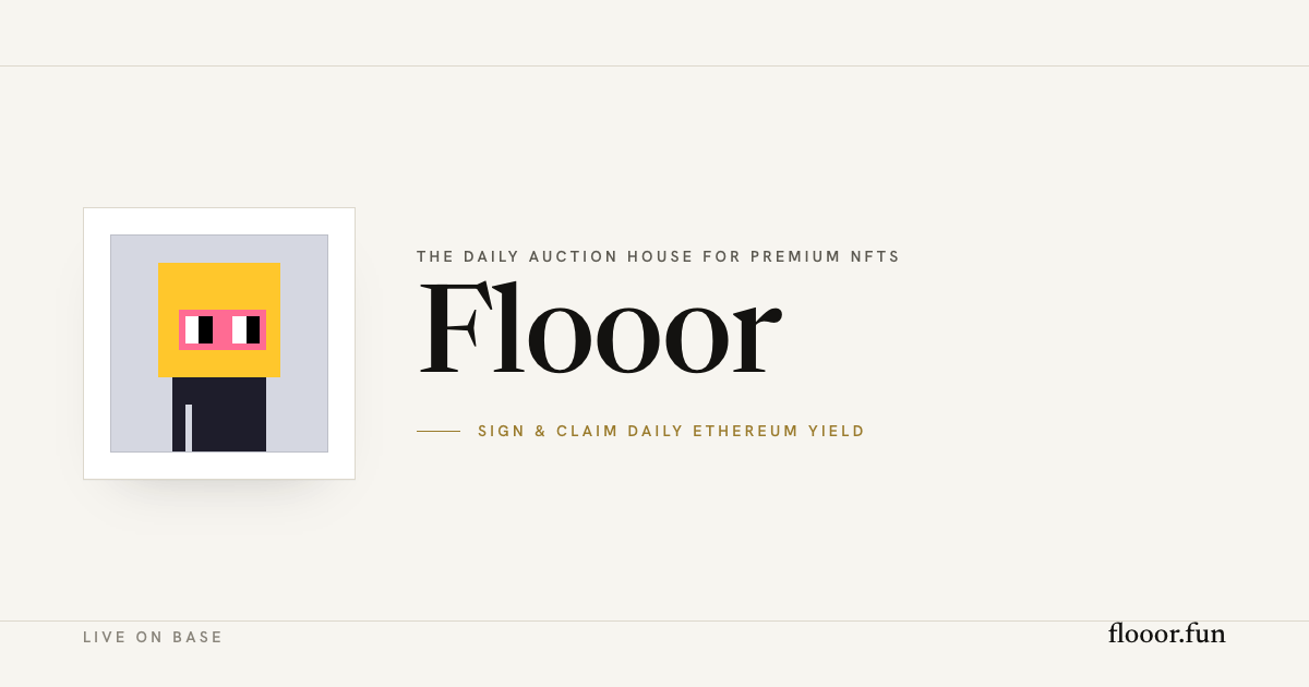Flooor — The Daily Auction House for Premium NFTs